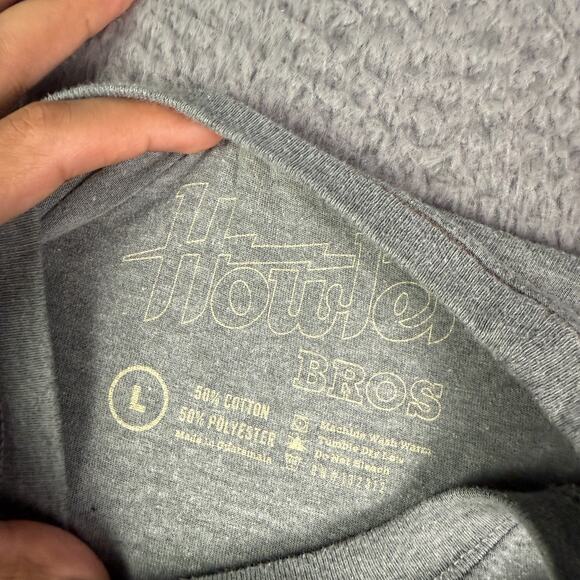 Howler Brothers Shirt Mens L Gray Creative Creatures Fish Graphic Short Sleeve - Picture 5 of 8